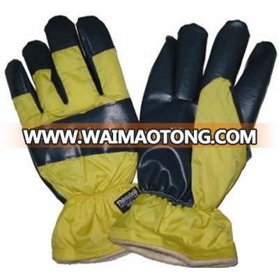 Unlined Nitrile Coated Impregnated Gloves with cotton back