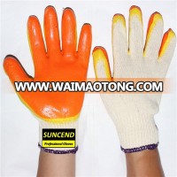 Double Color Latex Coated Working Gloves